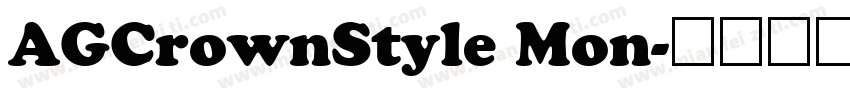 AGCrownStyle Mon字体转换
